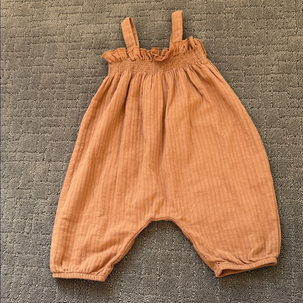 Play Up Adorable Tan Kids Romper